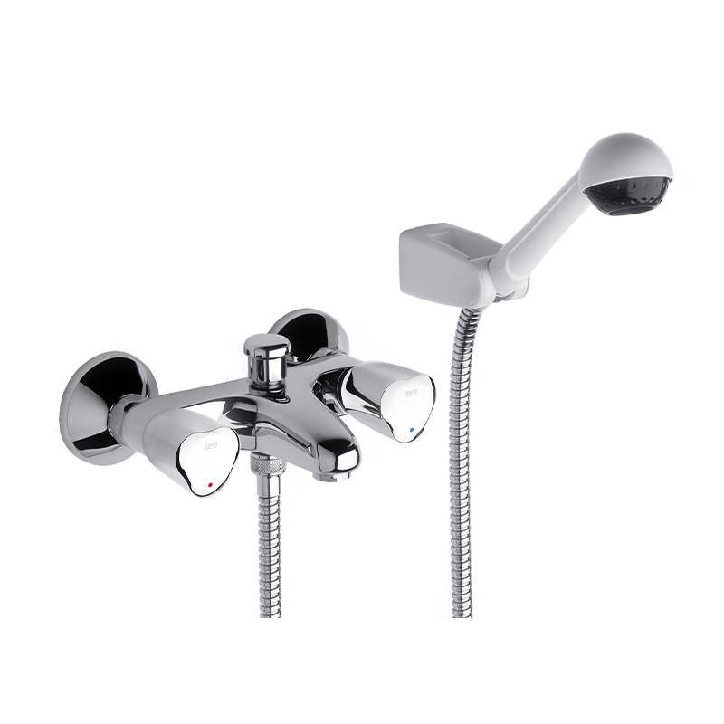 Wall Type Bath Mixer With Hand Shower